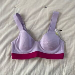 Natori Grape Ice and Bright Berry Dynamic Convertible Sports Bra, US 32B NWT